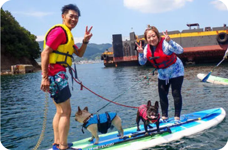 ペットと一緒に